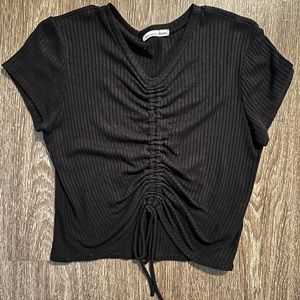 Reformation Tie Front Crop top